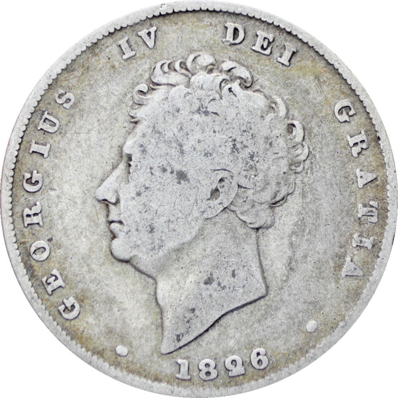 Great Britain 1826 Shilling George IV Coin Silver