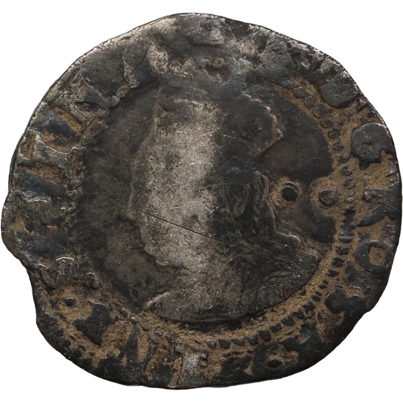 1592-1595 Half Groat Elizabeth I Coin 6th issue Silver London Mint