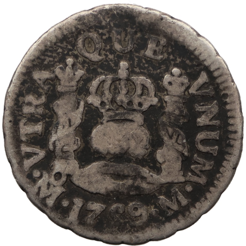 1759 Mo ½ Real Mexico Coin Ferdinand VI Silver