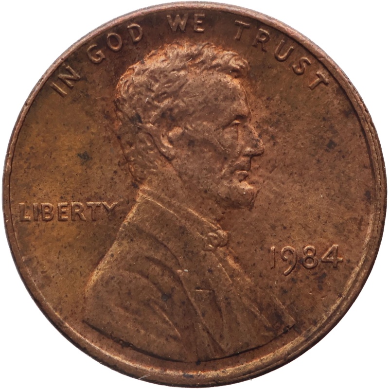 1984 One Cent United States Lincoln Memorial