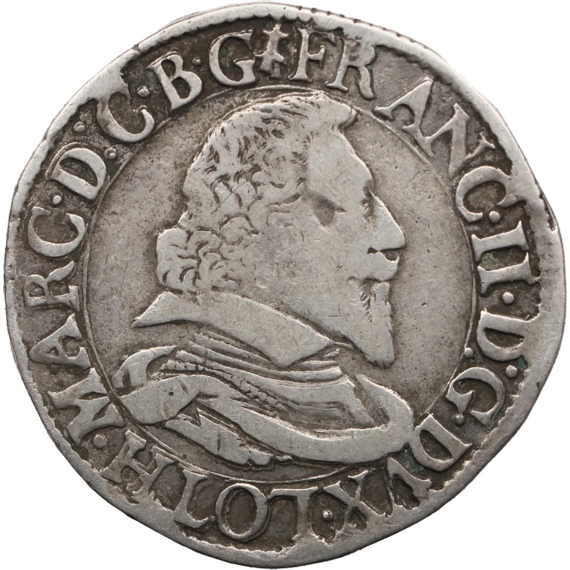 1626 Teston Duchy of Lorraine Francis II Badonviller Mint France Coin