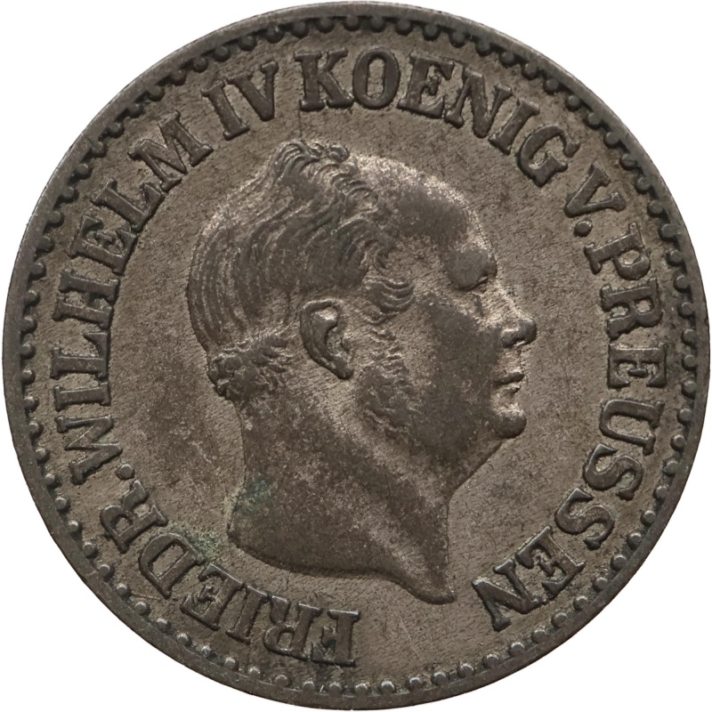 1856 A 1 Silbergroschen Prussia Germany Coin Frederick William IV Berlin Mint