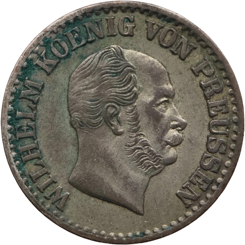 1873 C 1 Silbergroschen Prussia Coin William I Frankfurt am Main