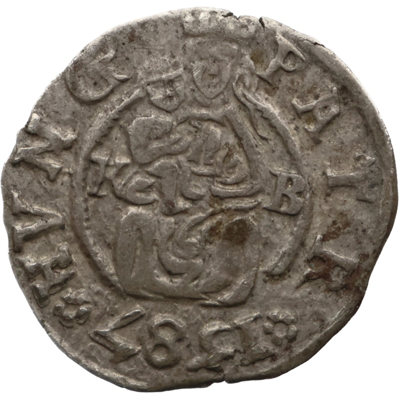1587 Denar Rudolf of Hungary Kremnitz Mint Coin