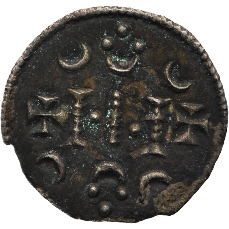 1162-1172 Denier Stephen III of Hungary Coin Silver