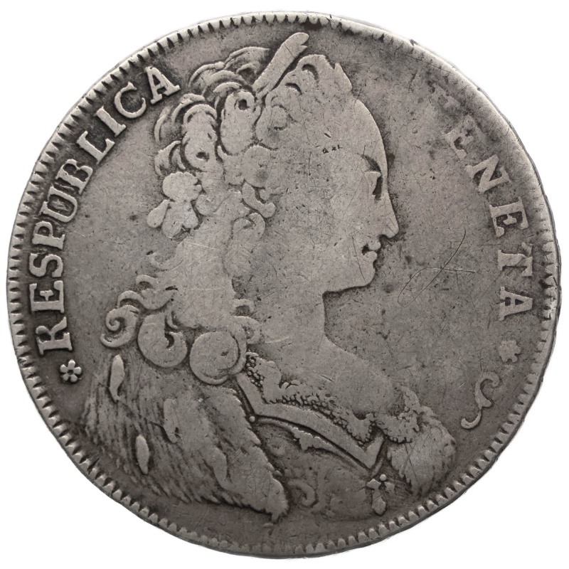 1780 Half Thaler Republic of Venice Coin Paolo Renier