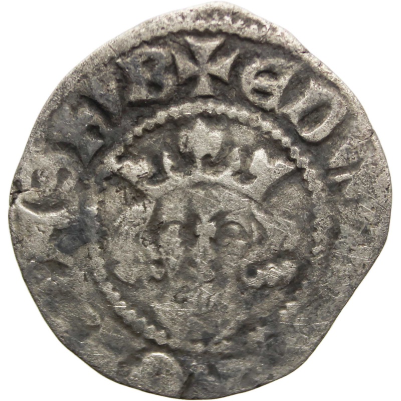 England 1279 - 1307 Edward I Penny Coin Silver Canterbury Mint