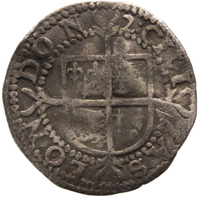 Rare 1601 – 02 Elizabeth I Seventh issue, bust 5B Halfgroat Hammered Silver Coin
