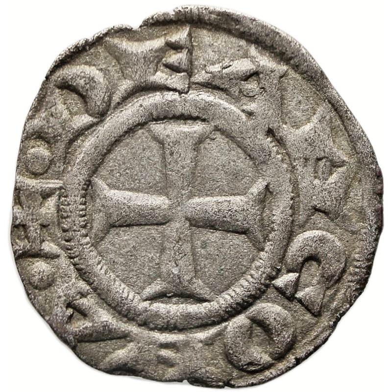 1250-1348 Denaro City of Ancona Italy Coin Silver