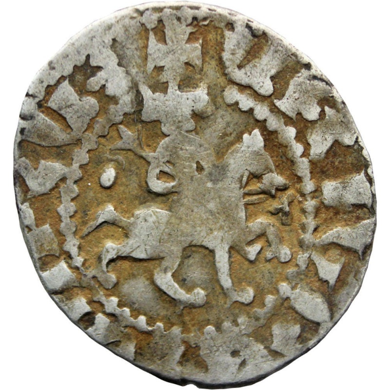1307 – 1320 Cilician Armenia One Takvorin Oshin Silver Coin Sis Mint