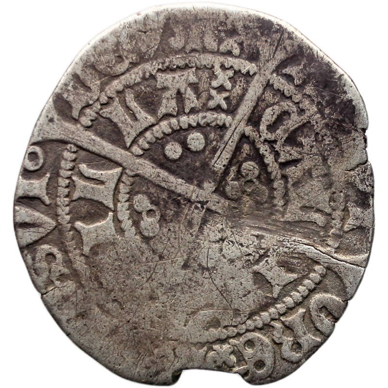 1422-1430 Henry VI Half Groat Calais Mint England Coin Silver