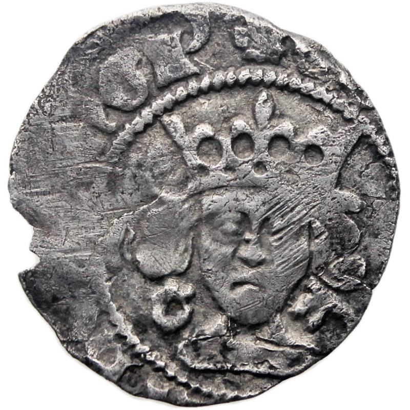 1471-1483 Edward IV Penny Coin England Silver 2nd reign; York mint G and Key