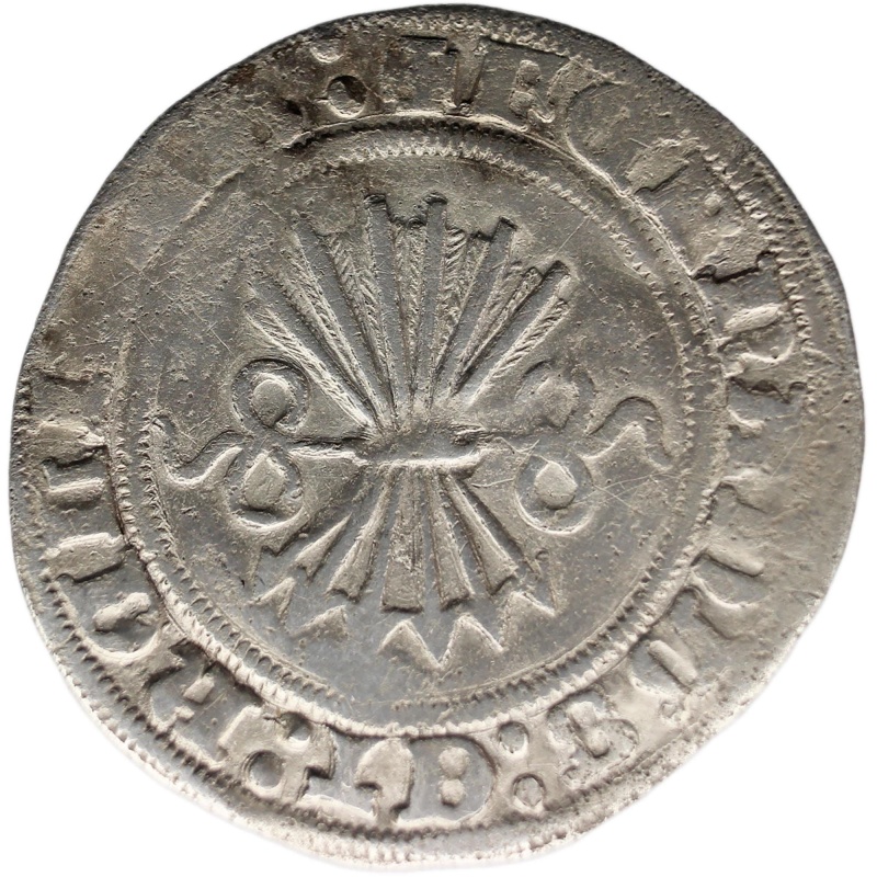 1474-1504 1/2 Real Ferdinand and Isabella Coin Spain Castile Silver Burgos Mint