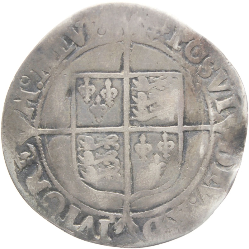 1560 - 1561 Shilling Elizabeth I 2nd issue Cross Crosslet Hammered Silver Coin