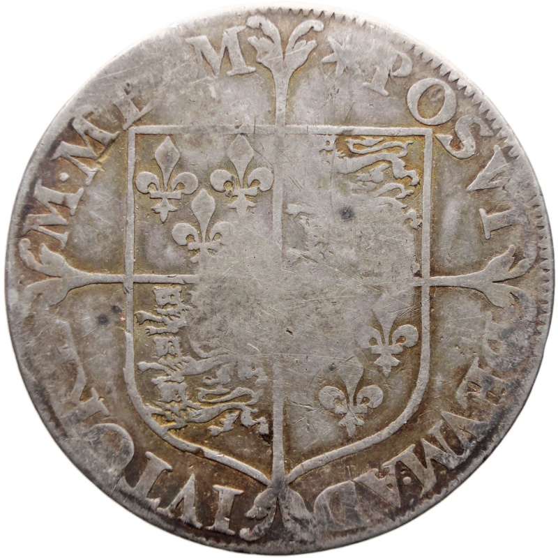 1560-1561 Shilling Elizabeth I England Coin Milled Issue Silver