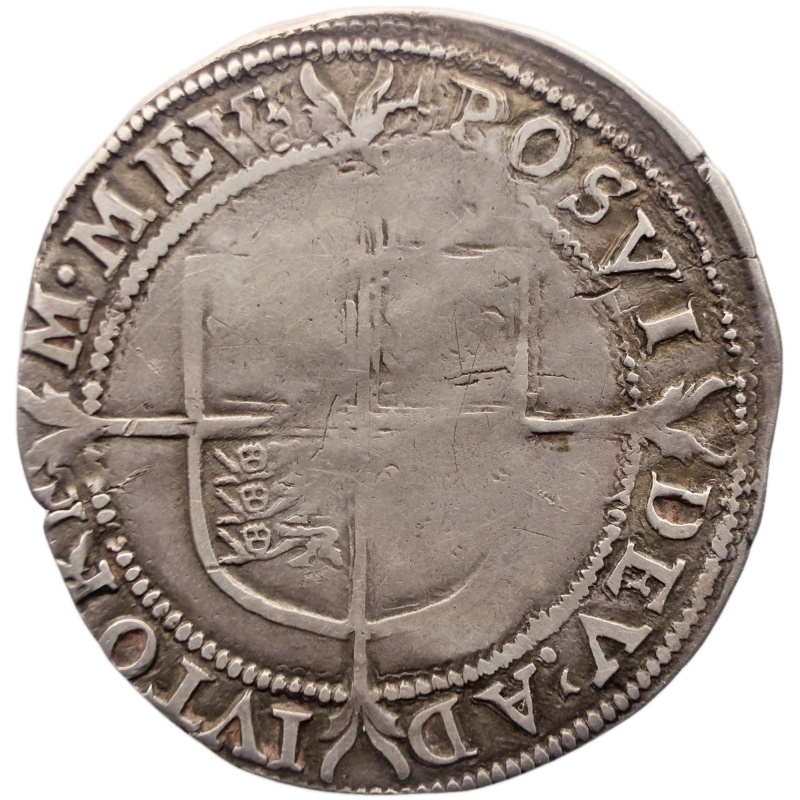 1582 Sixpence Elizabeth I Coin Silver England Sword Mintmark Sword 5th issue