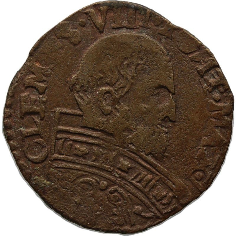 1592-1605 Sesino Bologna Papal States Coin Pope Clement VIII