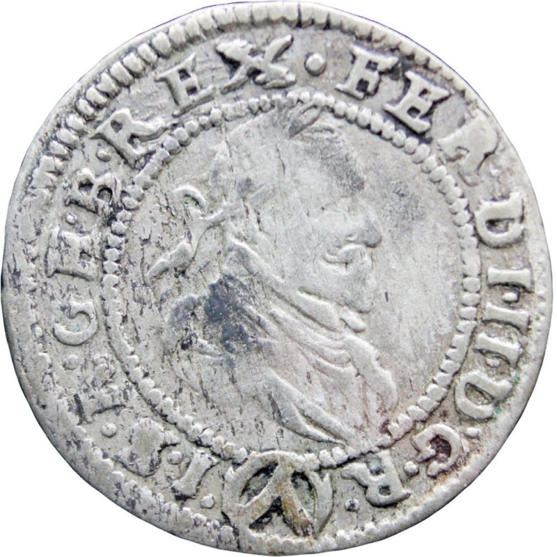 1624 3 Kreuzer Ferdinand II Austria - Habsburg Silver Coin Vienna Mint