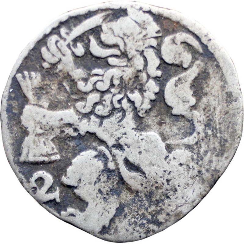 1680 2 Stuivers Kampen Dutch Republic Netherlands Silver Coin