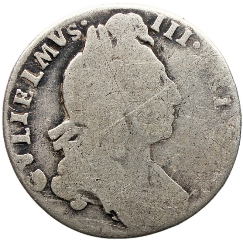1697 Sixpence William III UK Coin Silver