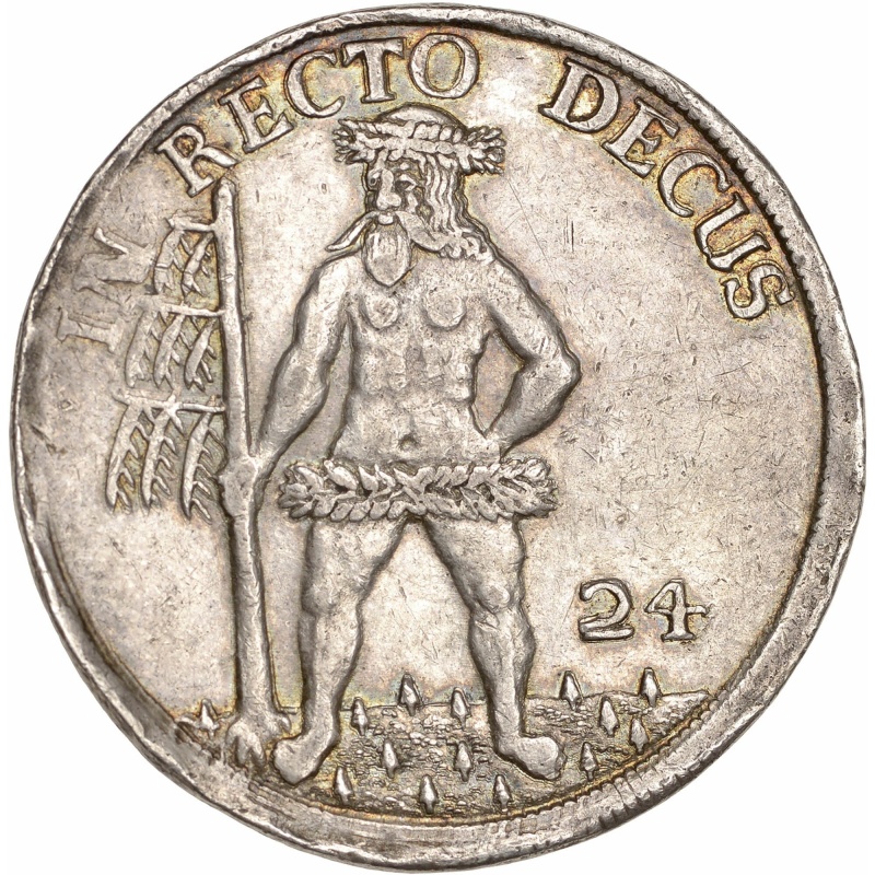1710 24 Mariengroschen Brunswick-Lüneburg-Calenberg-Hannover 2/3 Thaler German Coin Silver
