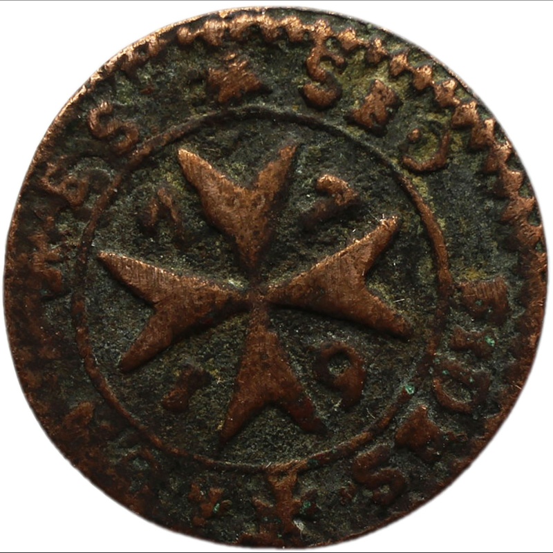 1776 1 Grano Malta Coin Emmanuel de Rohan