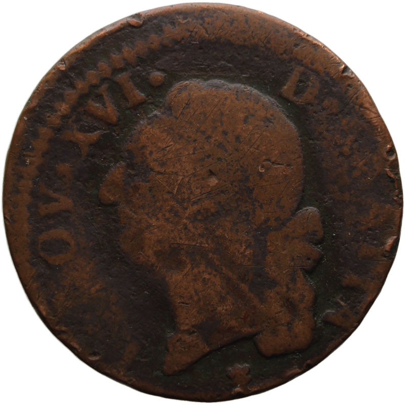 1785 1 Sol Louis XVI France Coin