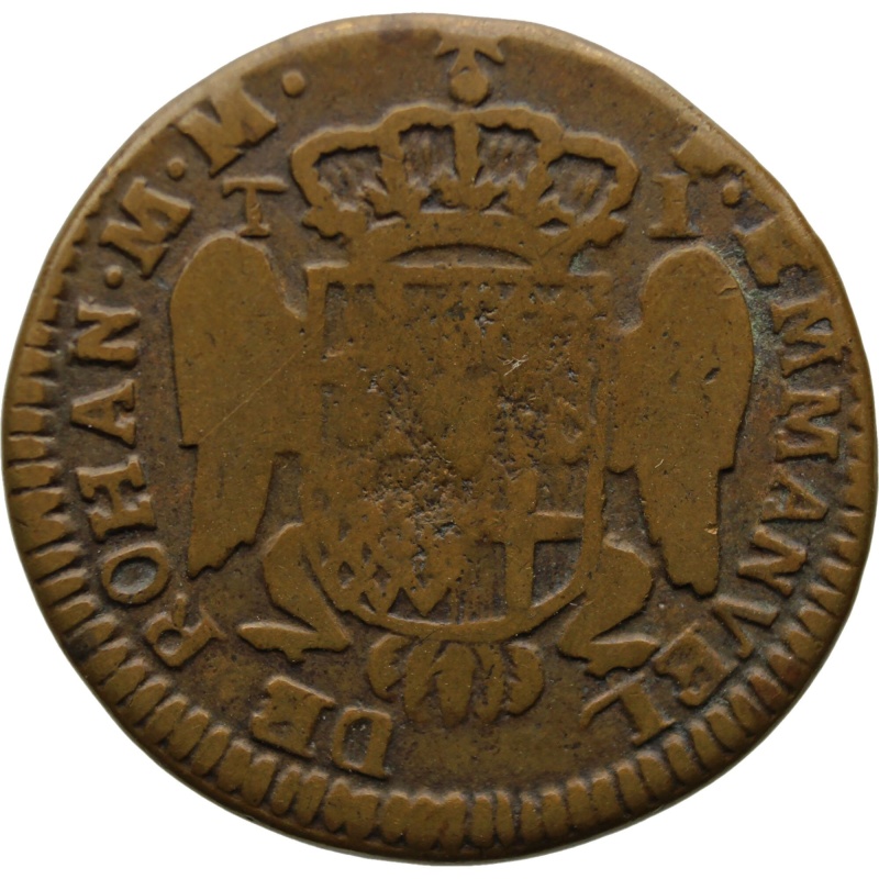 1786 1 Taro Malta Coin Emmanuel de Rohan