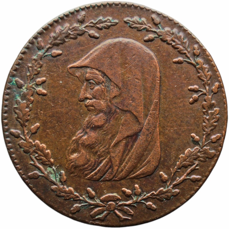 1788 Half Penny Token Anglesey Parys Mines Company Druid Series