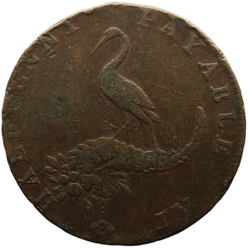 1792 Half Penny Token Warwickshire Birmingham Mining and Copper Co