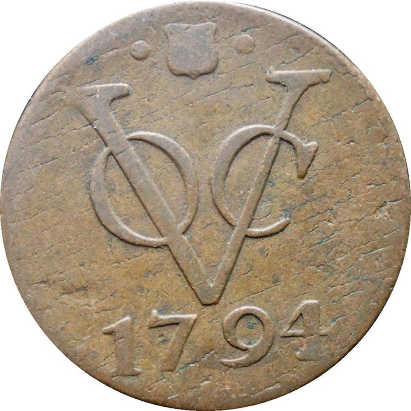 1794 Duit Utrecht Netherlands East Indies Coin