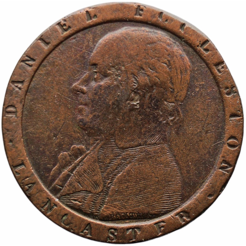 1794 Half Penny Token Lancashire Lancaster D. Eccleston