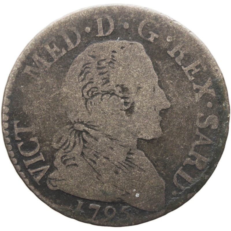 1795 20 Soldi Victorio Amedeo III Italian states Sardinia Turin Mint