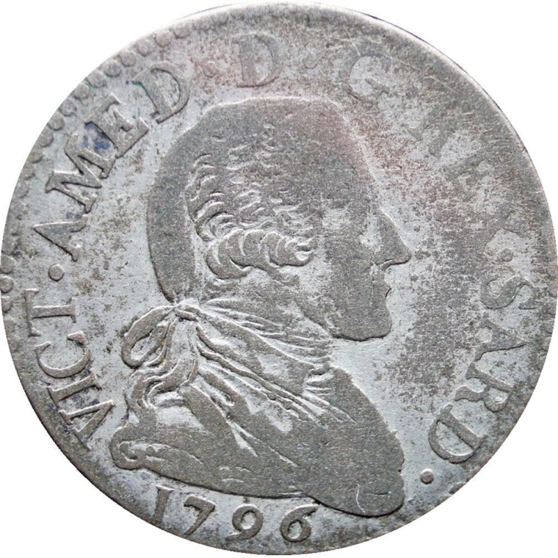 1796 20 Soldi Victorio Amedeo III Italian states Sardinia Turin Mint