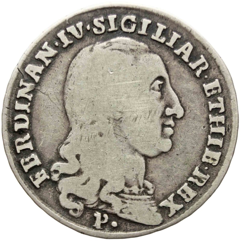 1798 20 Grana Italy Kingdom of Naples Ferdinando IV Coin