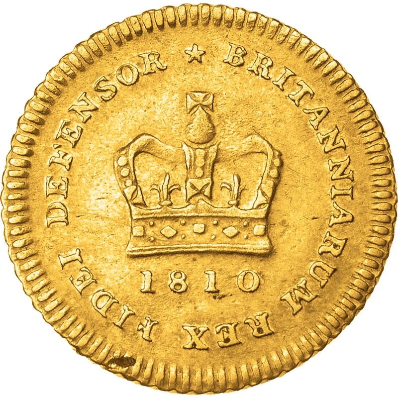 1810 1/3 Guinea George III Coin Gold UK