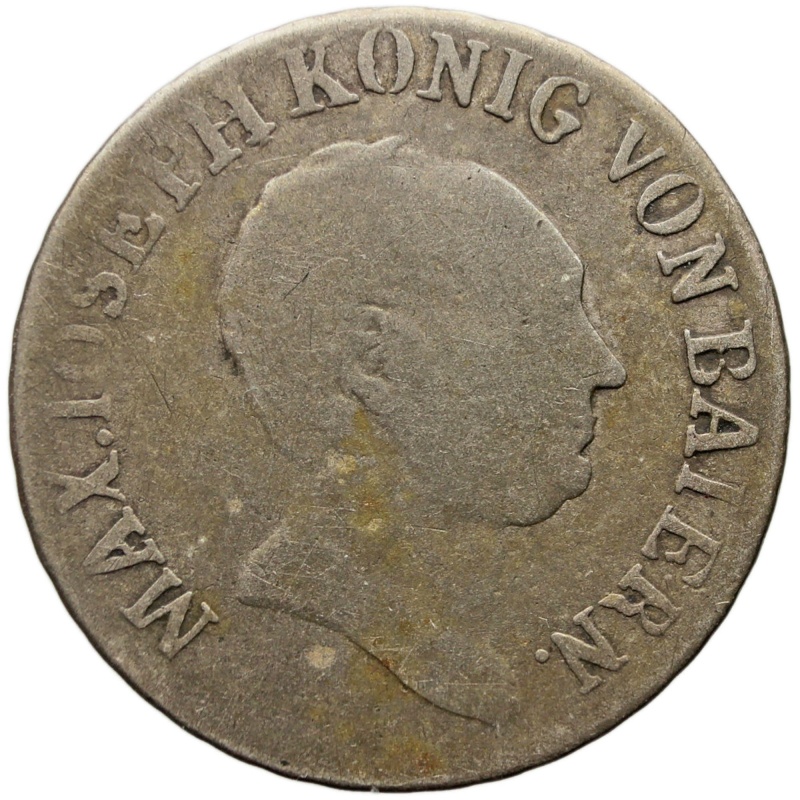 1816 6 Kreuzer Bavaria Coin Maximillian I Joseph Germany