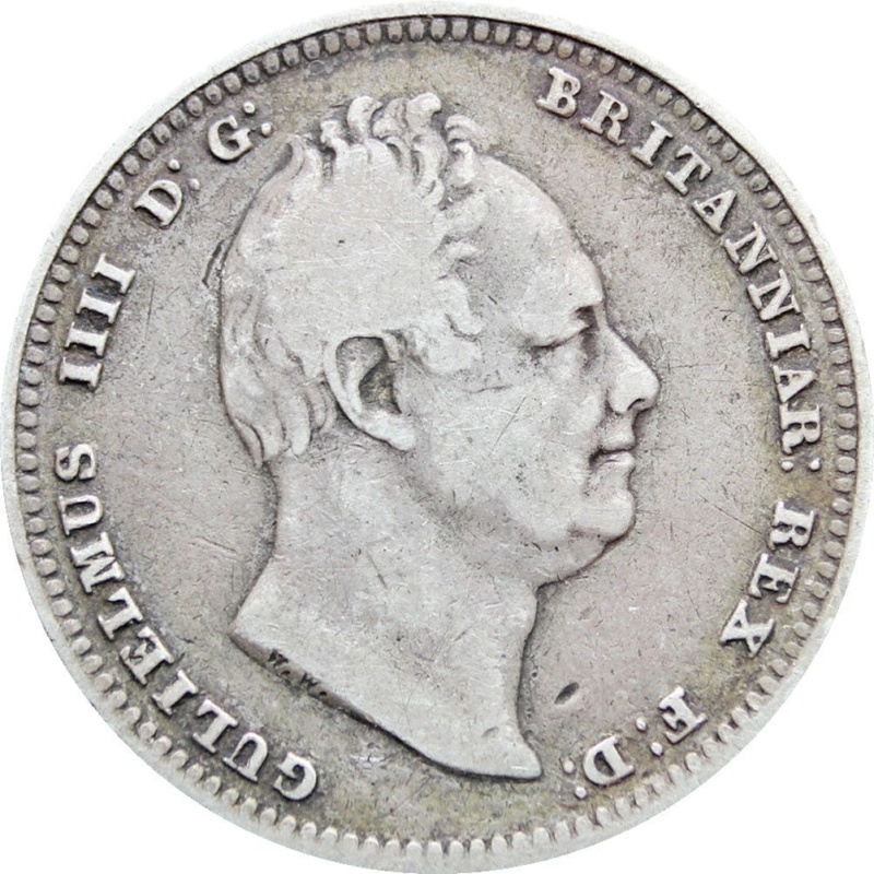 1834 Great Britain William IV One Shilling Coin