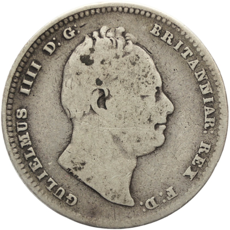 1834 One Shilling William IV Coin Great Britain
