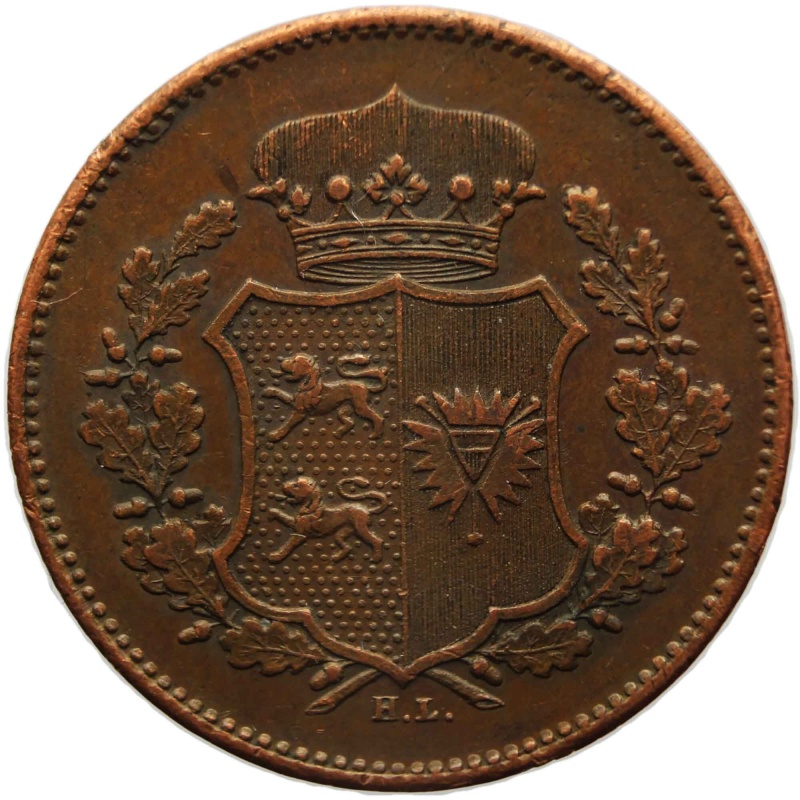 1850 1 Sechsling Germany Provisional government of Schleswig-Holstein Coin