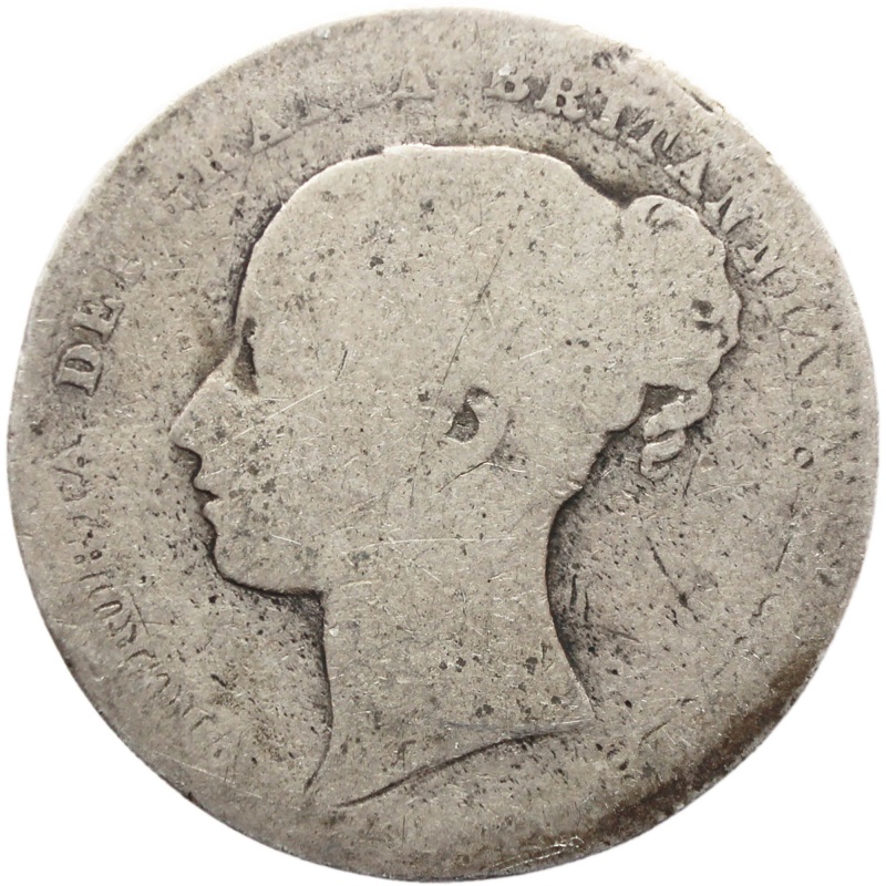 1873 Shilling Victoria Queen Great Britain Silver British Coin