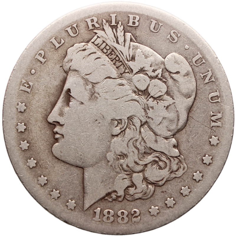 1882 S Morgan Dollar United States Coin Silver San Francisco Mint