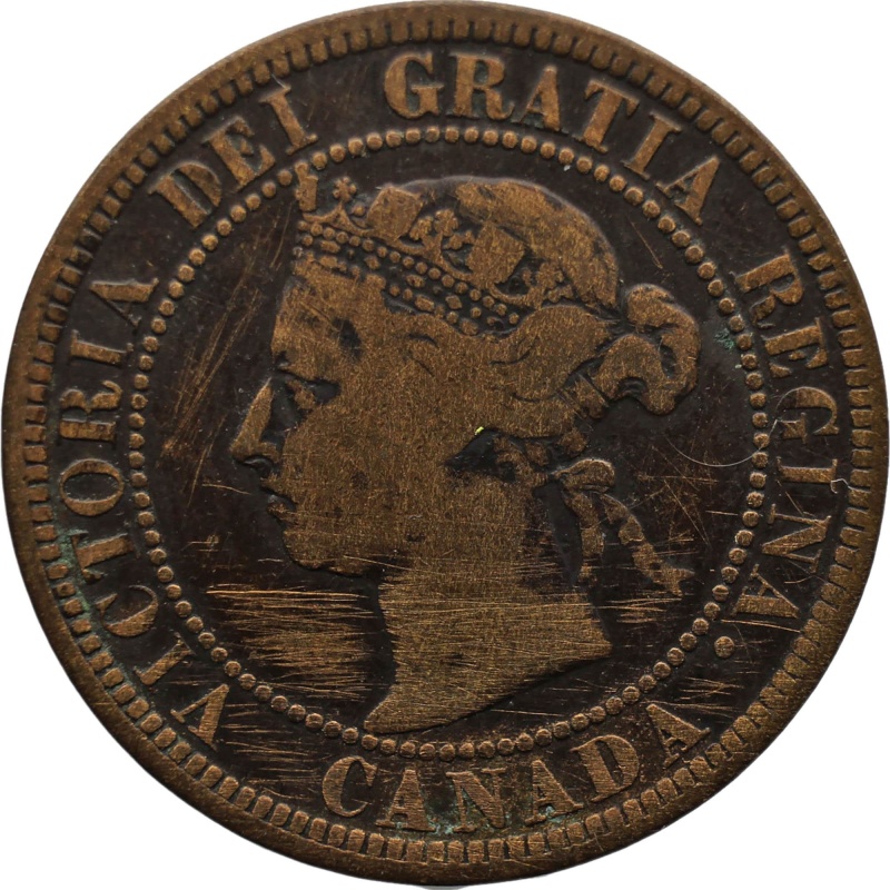 1888 Cent Canada Coin Queen Victoria