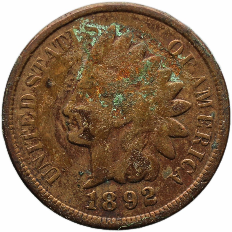 1892 One Cent US Coin Indian Head