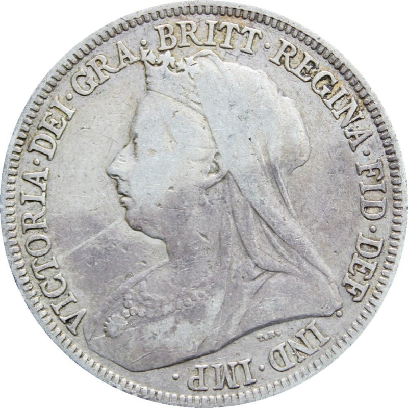 1898 Shilling Queen Victoria Great Britain Silver Coin