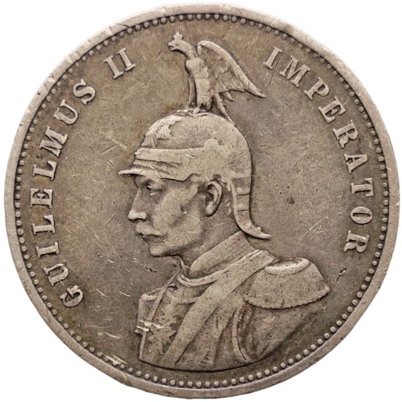 1899 One Rupie German East Africa Coin Wilhelm II Silver