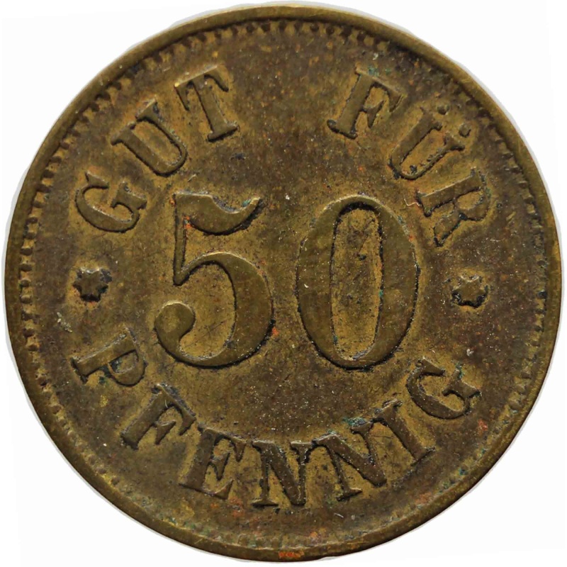 1916 - 1918 50 Pfennig Germany Coin Notgeld