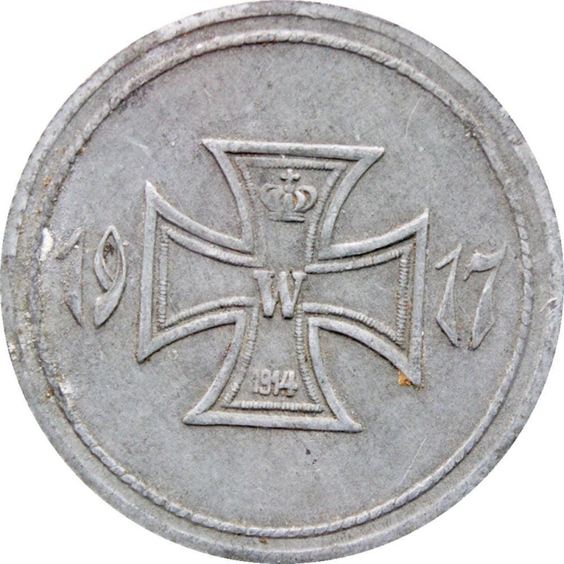 1917 50 Pfennig Künzelsau Stadt Bezirk, Württemberg Notgeld Germany Coin