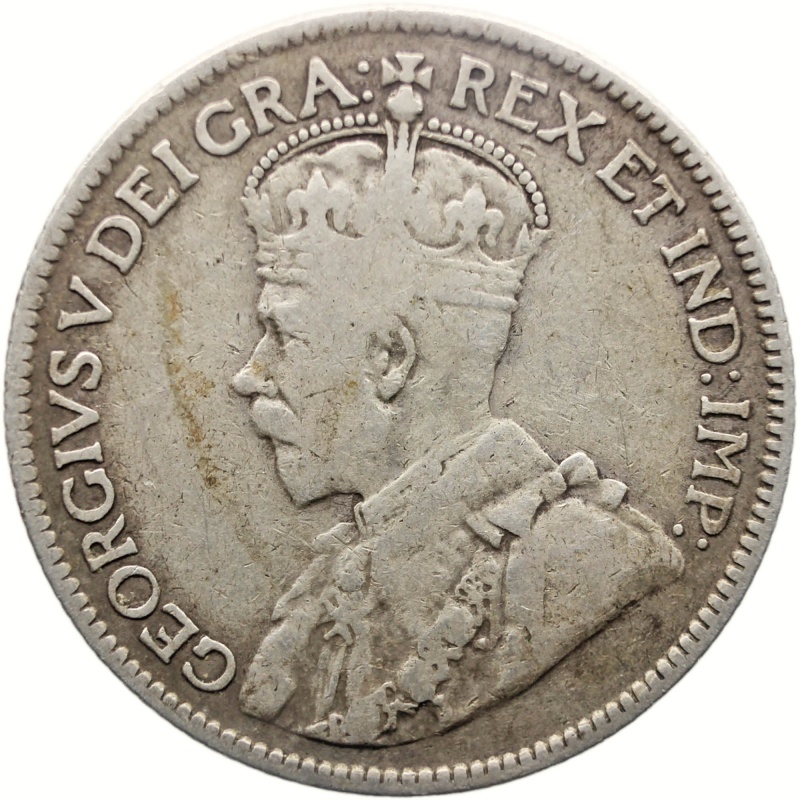 1921 9 Piastres Cyprus Coin George V Silver