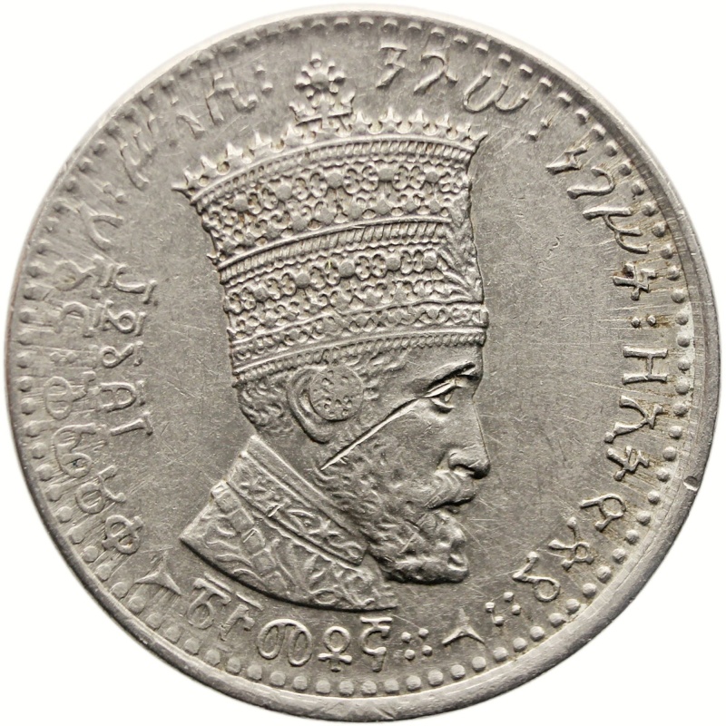 1923 25 Matonas Ethiopia Coin Hailé Selassié I